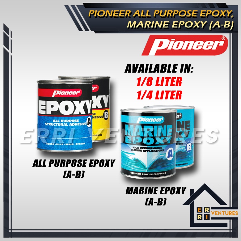 [Pioneer] All Purpose Epoxy / Marine Epoxy (SET) | Shopee Philippines