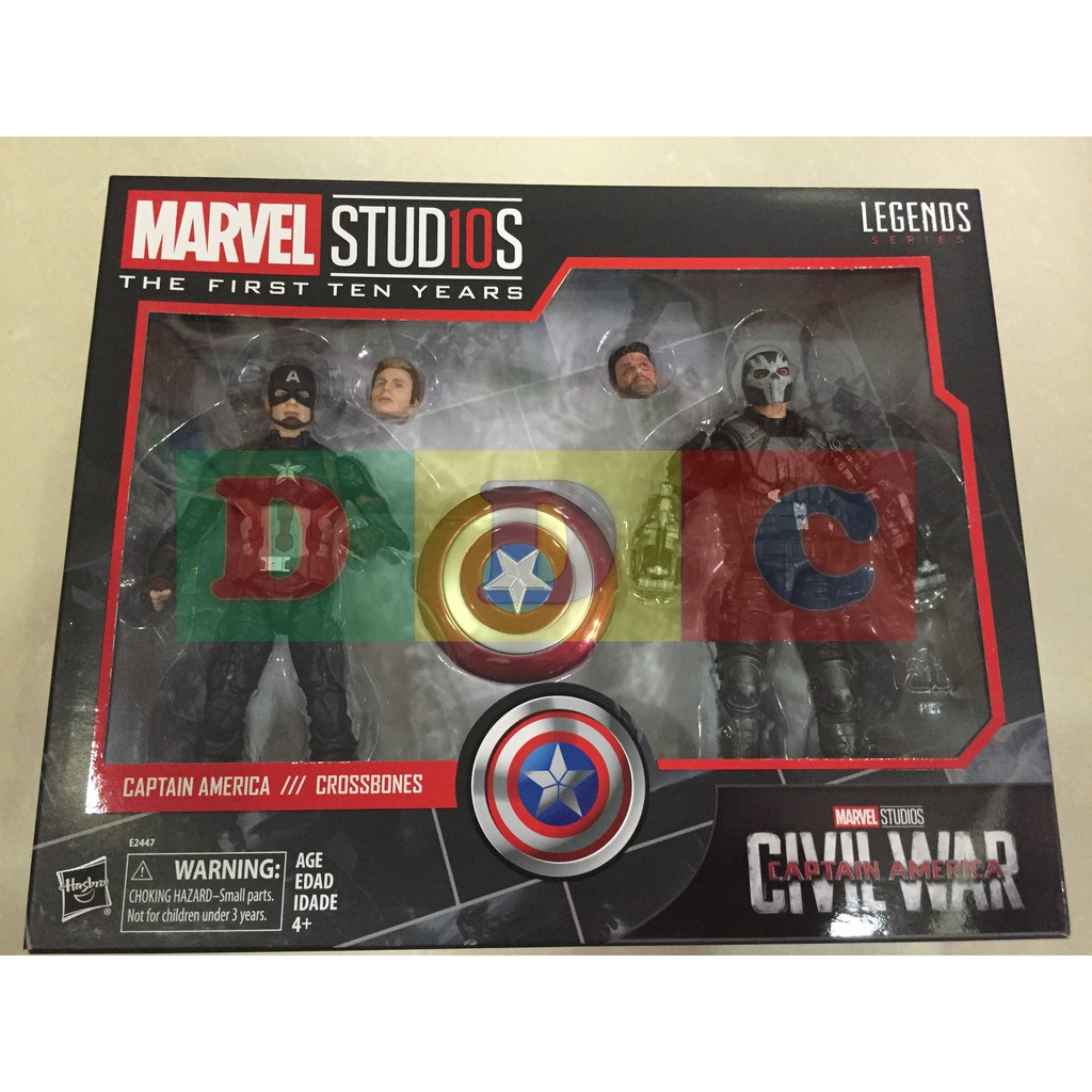 captain america and crossbones 2 pack
