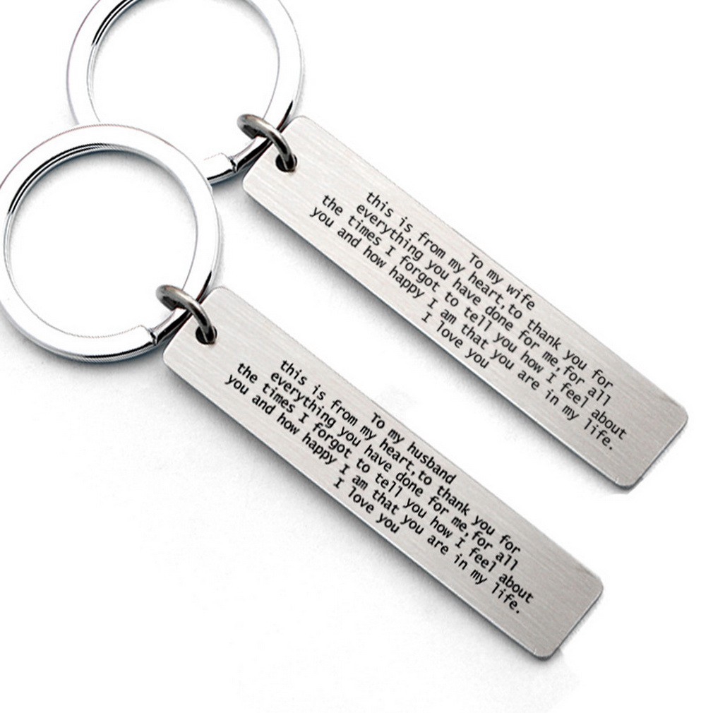 to my husband keychain