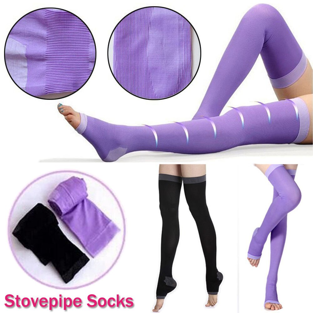 Spot 1pair Varicose Veins Compression Burning Fat Super Thin Sleep Overnight Slimming 