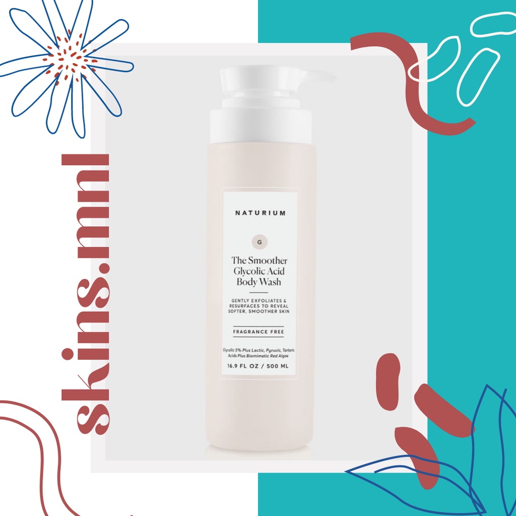 Naturium The Smoother Glycolic Acid Exfoliating Body Wash (500mL