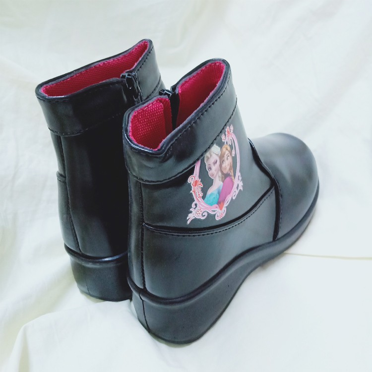 girls black short boots