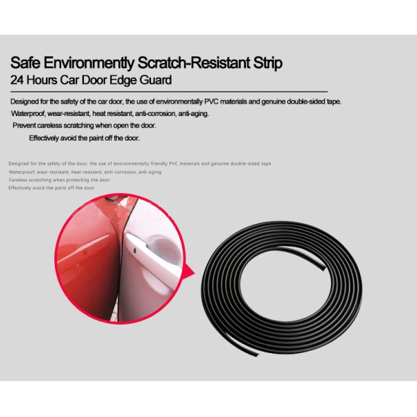 Car Door Edge Trim Rubber Seal Guard Strip Moulding Rubber