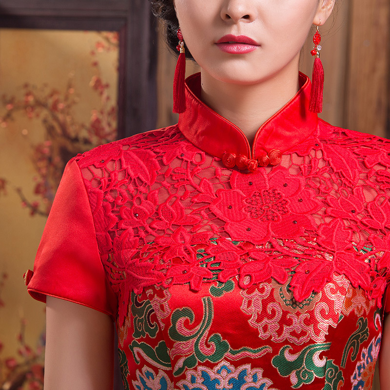 short red wedding dresses