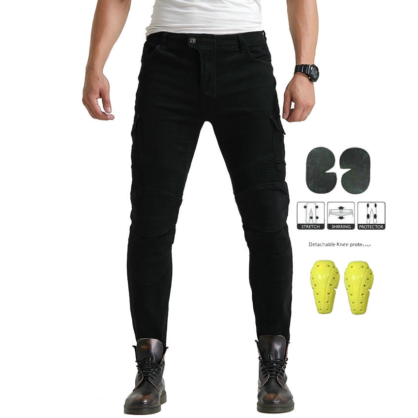 motorcycle jeans with knee pads