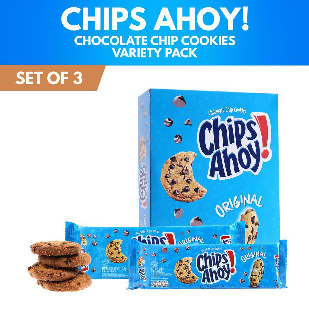 Chips Ahoy! Variety Pack 85.5g, 142.5g & 266g (Pack of 3) Shopee