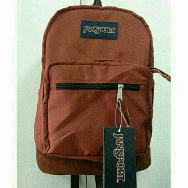 jansport big student backpack leather bottom