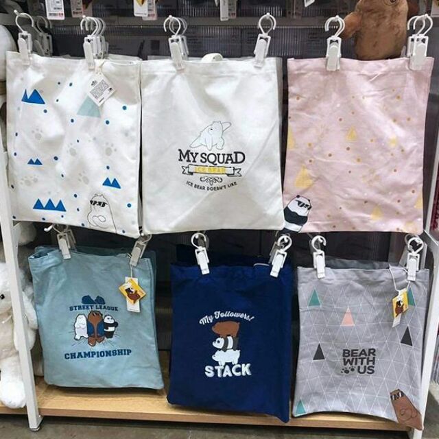 tote bag miniso we bare bears