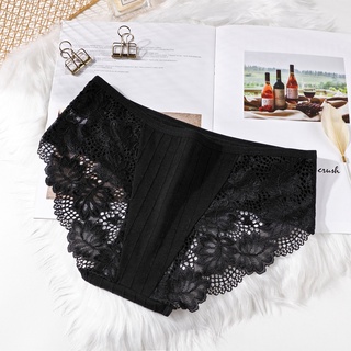 〖Fast Delivery〗Hot Sale Cotton Women Underwear Panties Lace Woman Panty  Solid Color Briefs for Lady seluar dalam wanita #2