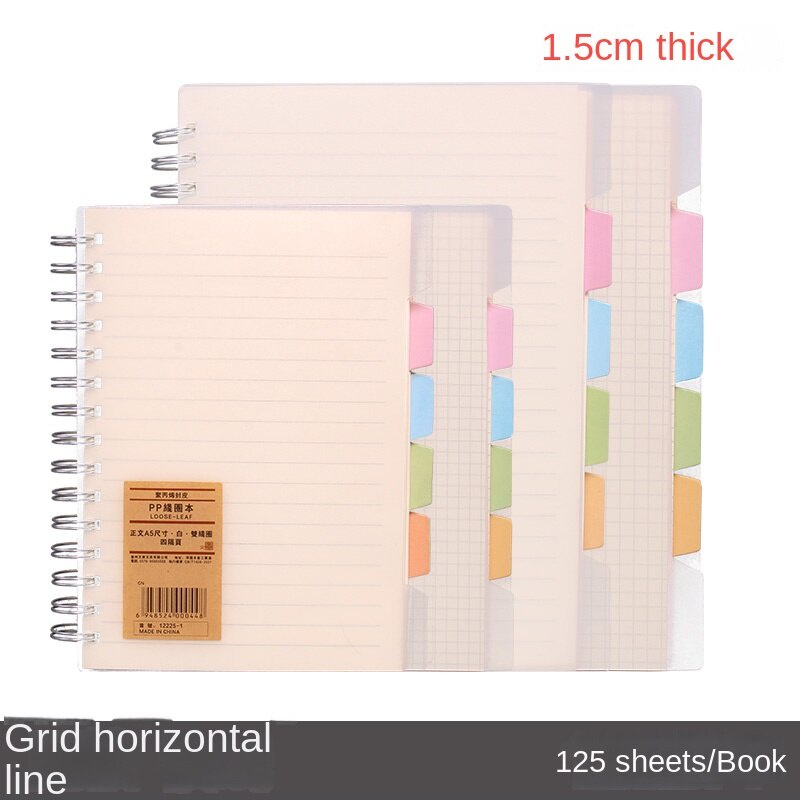 Office Efficiency Notepad A5 Coil Notebook Thickened Large Grid B5 ...