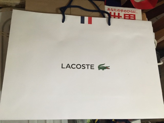 lacoste paper bag