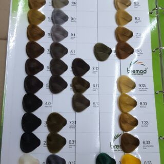 Hair Color Chart Bremod