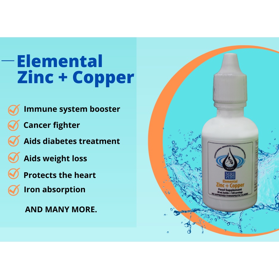 ELEMENTAL ZINC + COPPER (30ML) Shopee Philippines