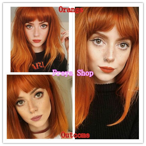 Orange Hair Color With Oxidant 0 44 Bremod Permanent Hair Color Shopee Philippines