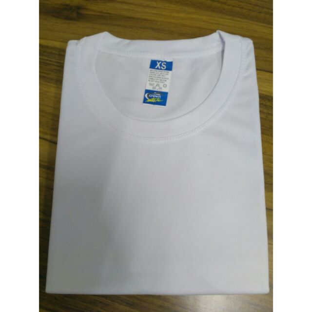 white dri fit shirt