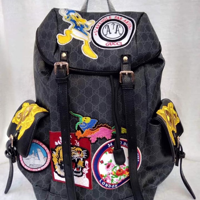 gucci gg supreme backpack black