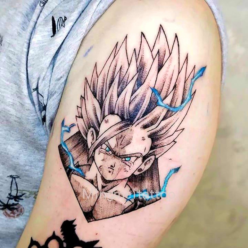 6 Sheets Dragon Ball Saiyan Goku Tattoo Sticker Cartoon Temporary Tattoo Waterproof Fake Tattoo Sticker Shopee Philippines