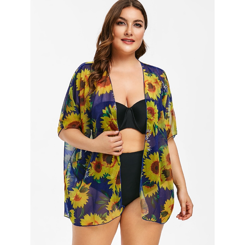 plus size cover up swimwear