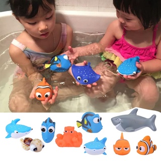 1pcs/set Baby Bath Toys Kids Funny Soft Rubber Float Spray Water Squeeze Toys Tub Rubber Bathroom Play Animals For Children