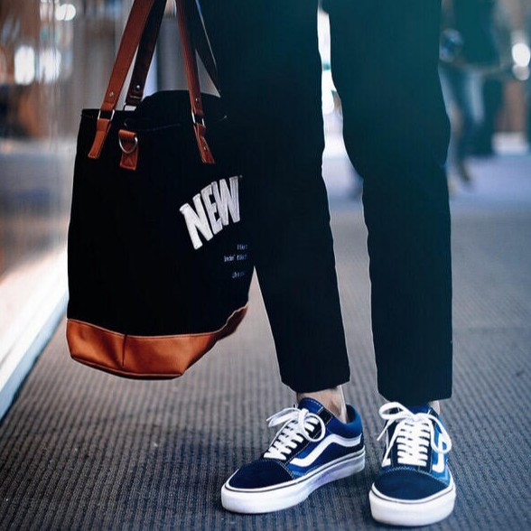 vans authentic navy outfit