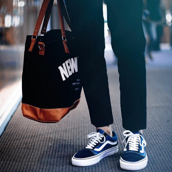 vans old skool canvas navy