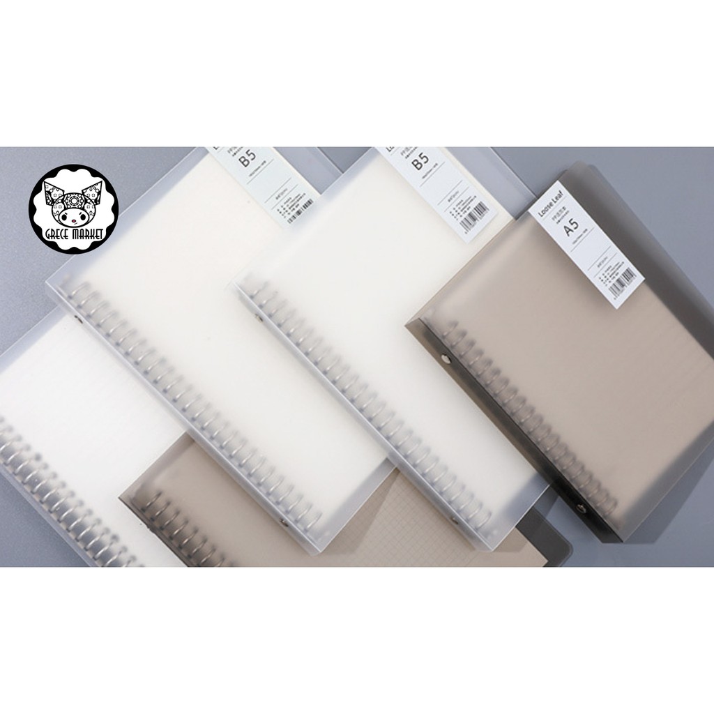 Japan PP binder with loose leaf 20/26 holes A5 B5 (refillable) Shopee