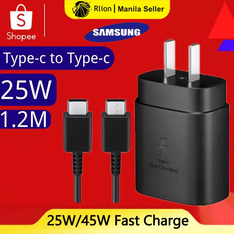 Original Samsung Charger 25W Super Fast Charger US Typec Charging for