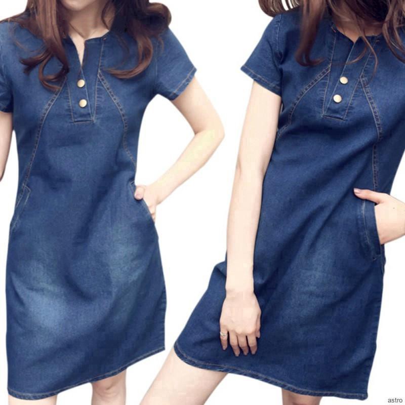 shopee denim dress