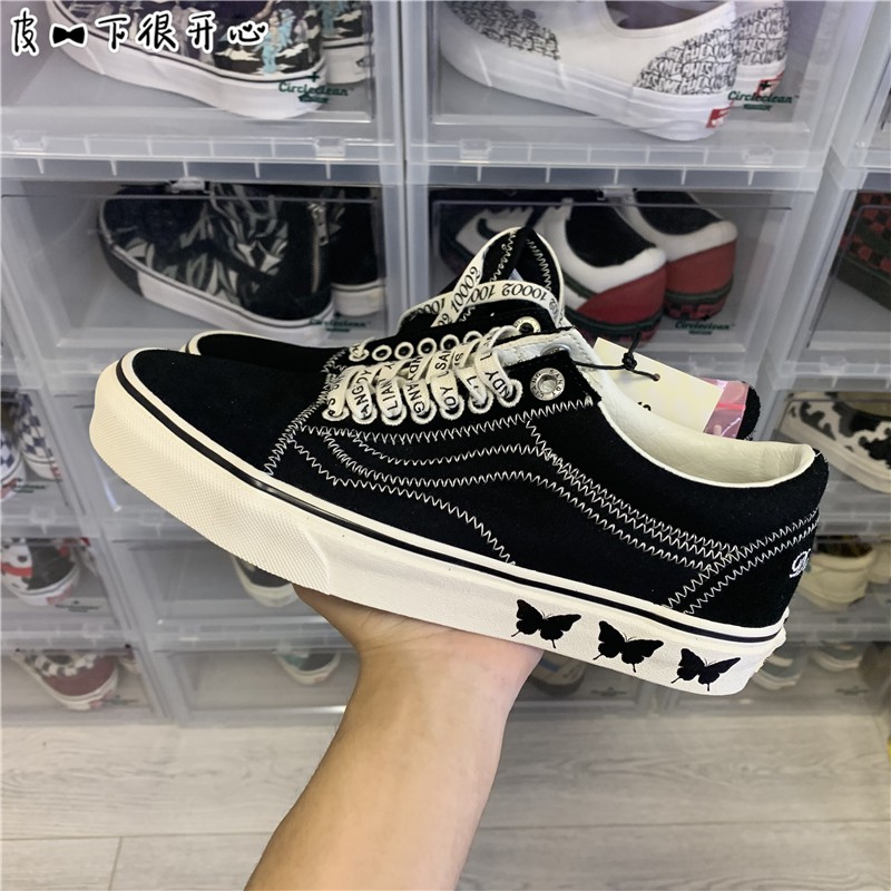 white butterfly vans