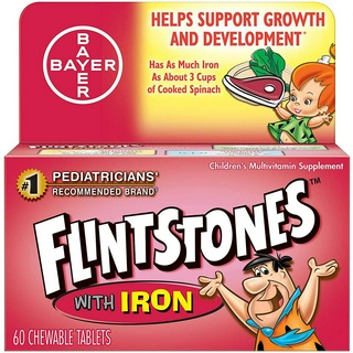 Flintstones Chewable Kids Vitamins with Iron, 60 Counts