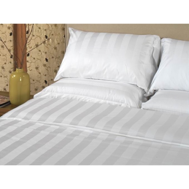 4in1 Hotel Style Bedsheet Duvet Set Dobby Stripe Shopee Philippines