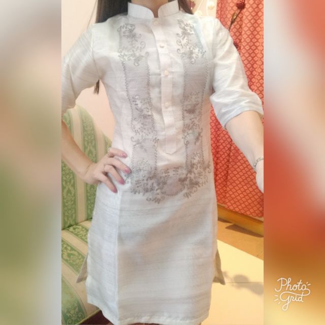 semi filipiniana dress