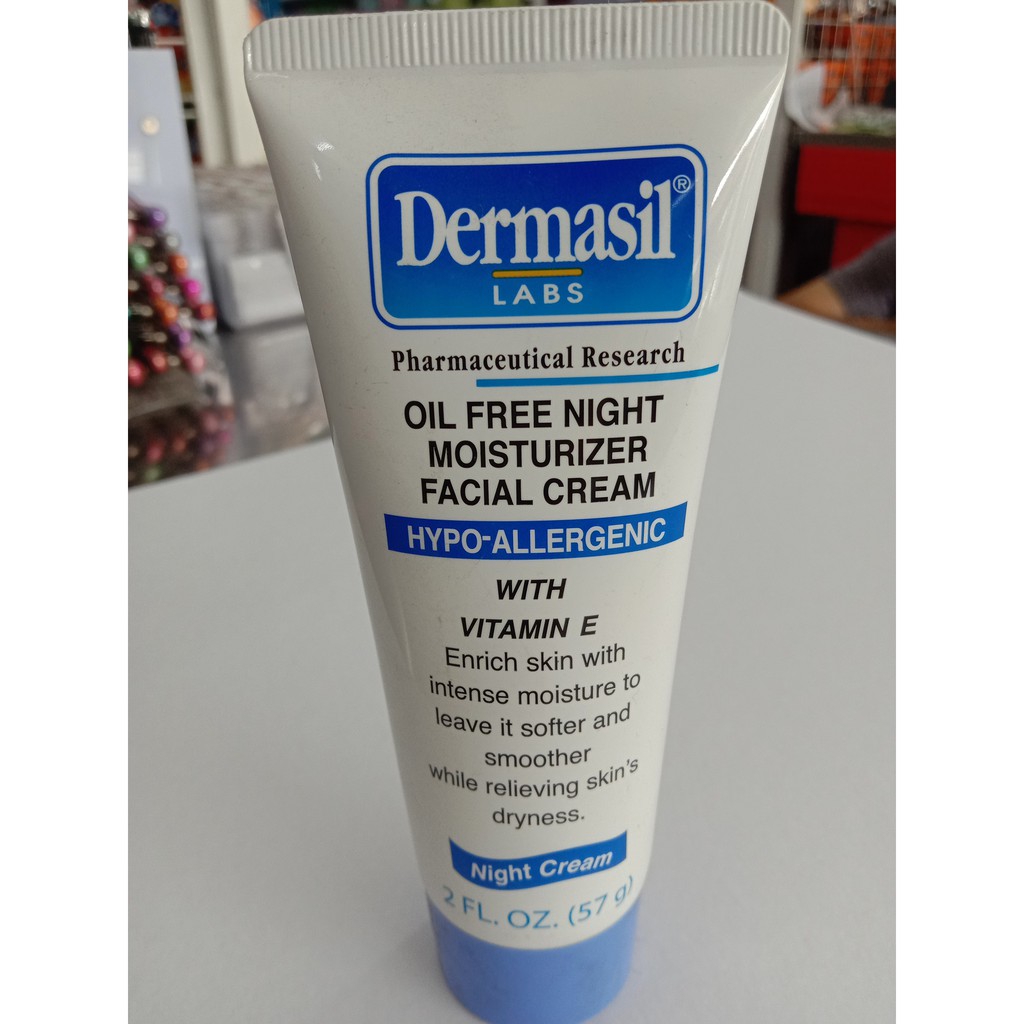 dermasil oil free night cream