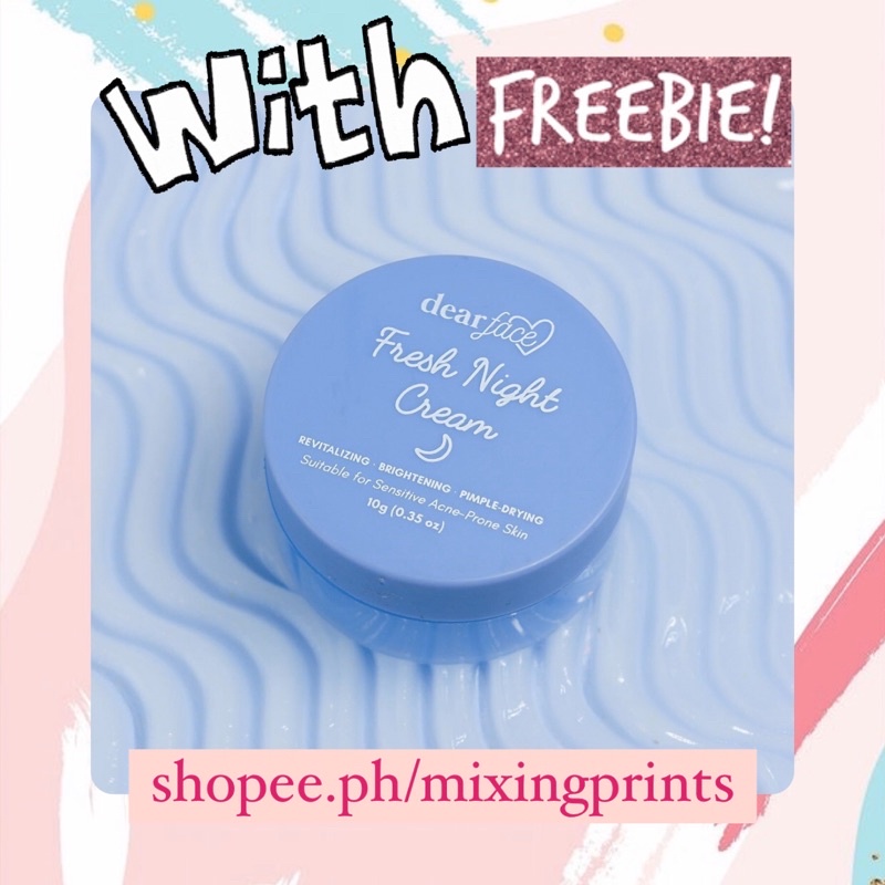 Dear Face Fresh Skin Night Cream Shopee Philippines