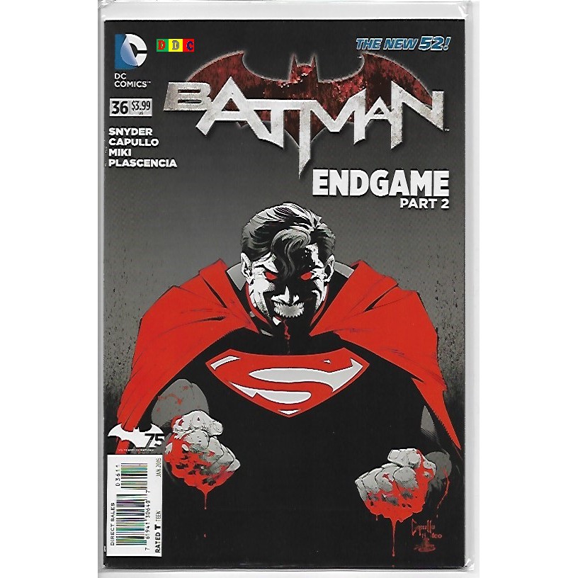 THE NEW 52 BATMAN ENDGAME PART 2 #36 ORIGINAL COVER COMICS | Shopee  Philippines