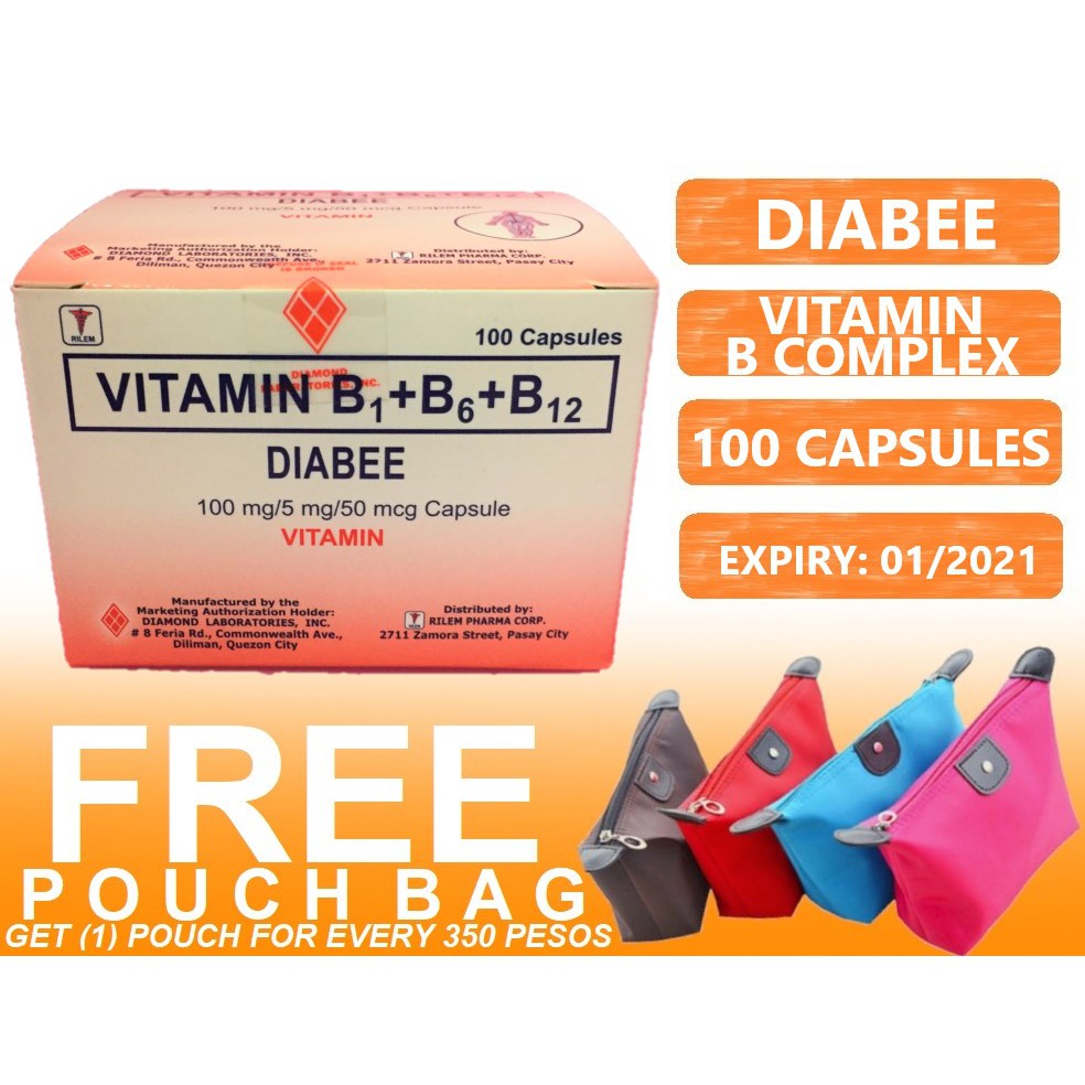 Vitamin B Complex Diabee 100 Capsules Shopee Philippines