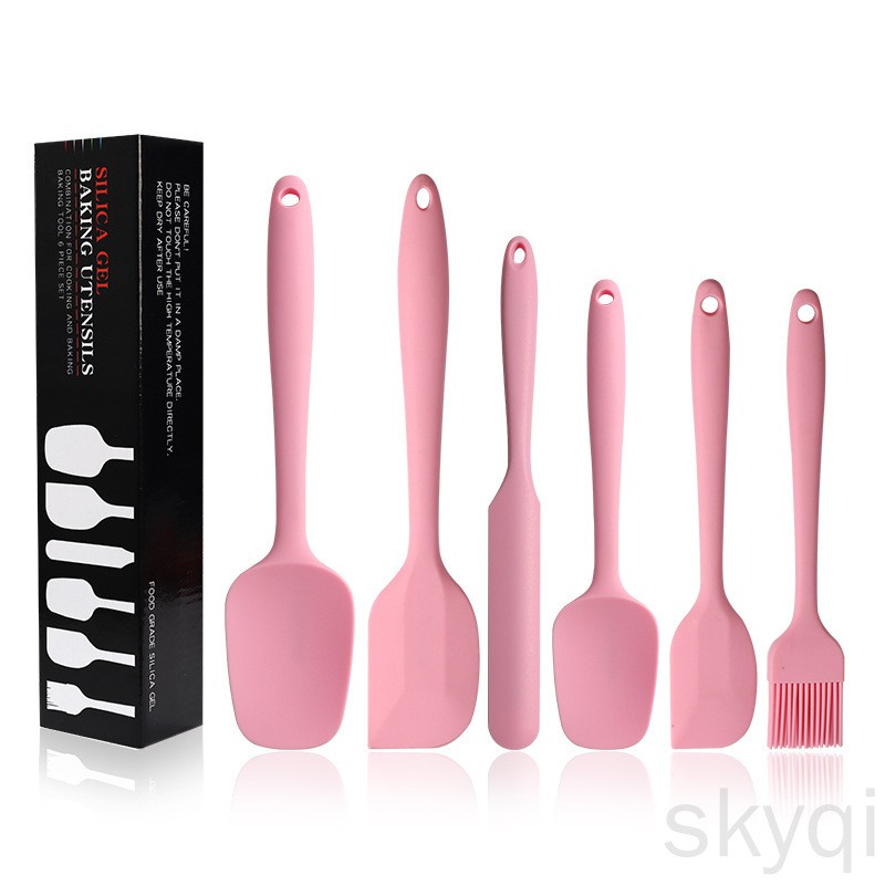 Heat Resistant and Non-Stick Spatulas for Cooking Silicone Spatula set 4 Pack by K-Brands Baking and Mixing 