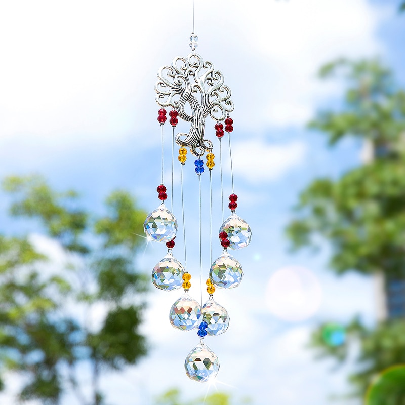 特別価格HD HYALINE DORA Handmade Suncatchers Crystal Tree of Life Hanging  Pendan好評販売中 【代引可】