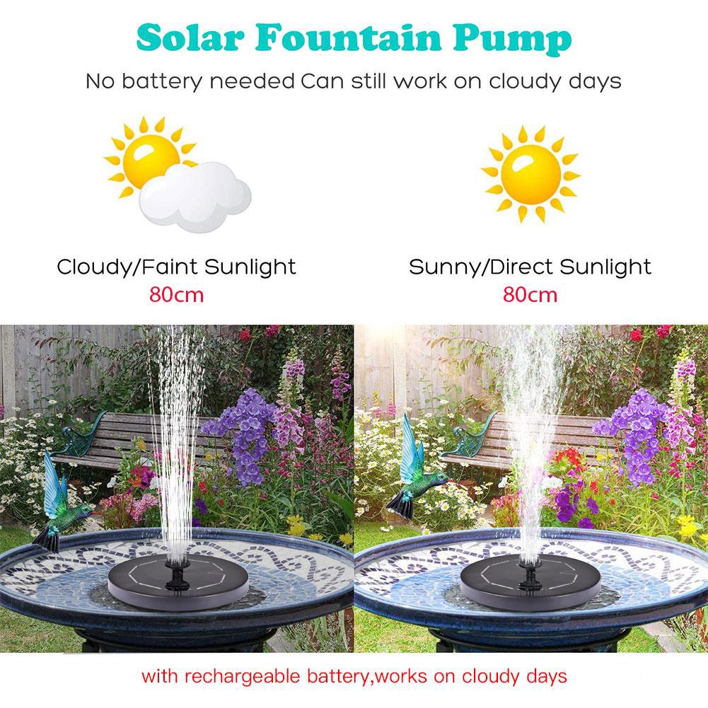 Phd Solar Fountain Pump Solar Bird Bath Fountain Pump Free Standing Floating Solar Powered Water Fountain Pump Shopee Philippines