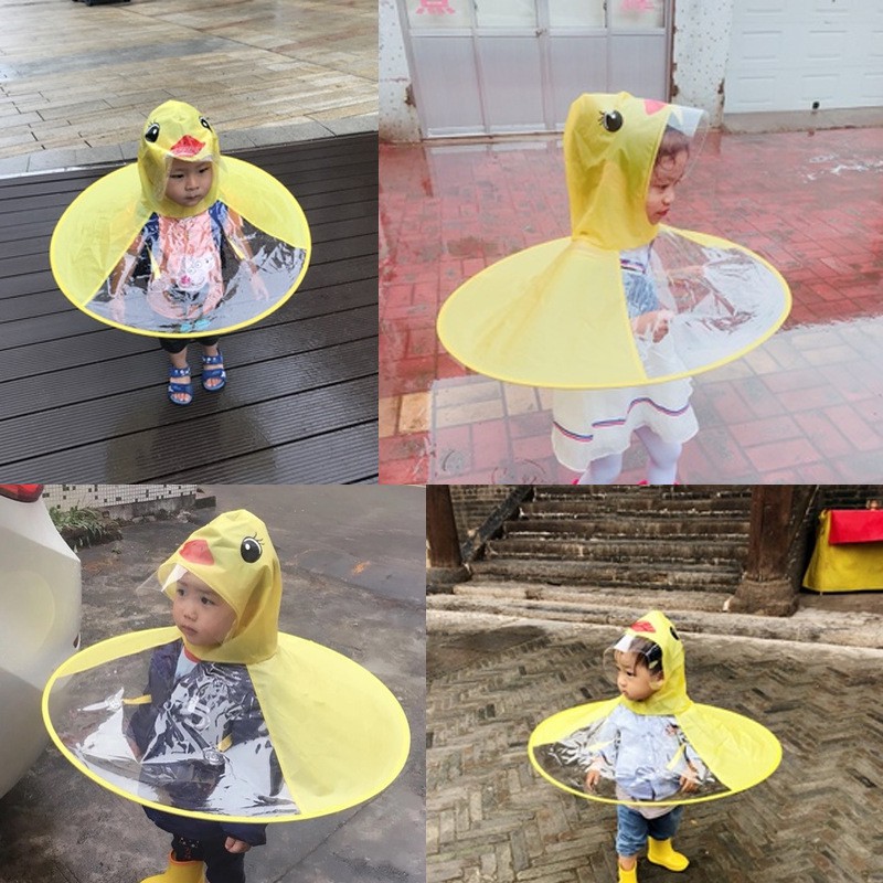 Cute Unisex Duck Raincoat for Kids | Shopee Philippines