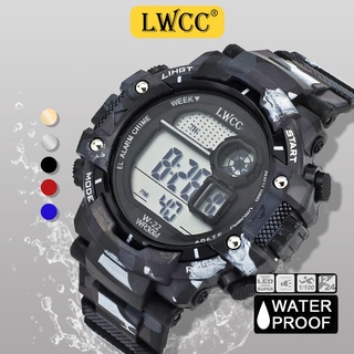 Lwcc Fashion Digital Watch Camouflage Waterproof Sport Watch Multifunction w-22 #1