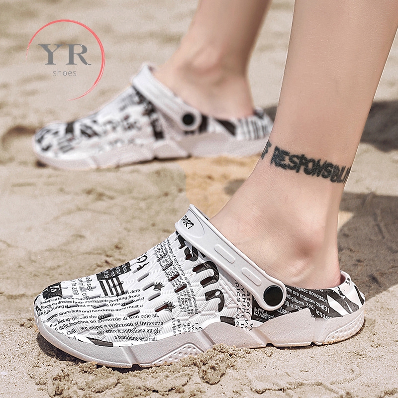 men's slip on sandals crocs style