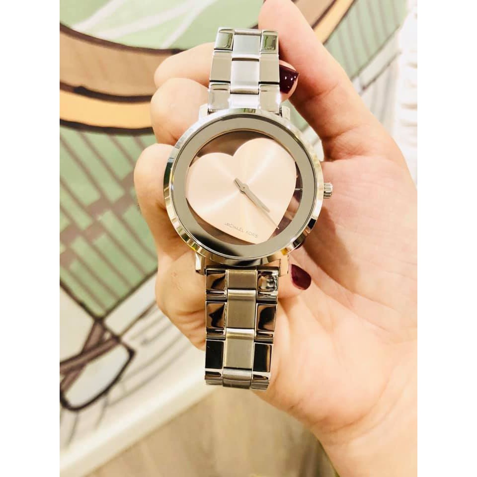 michael kors watch with hearts