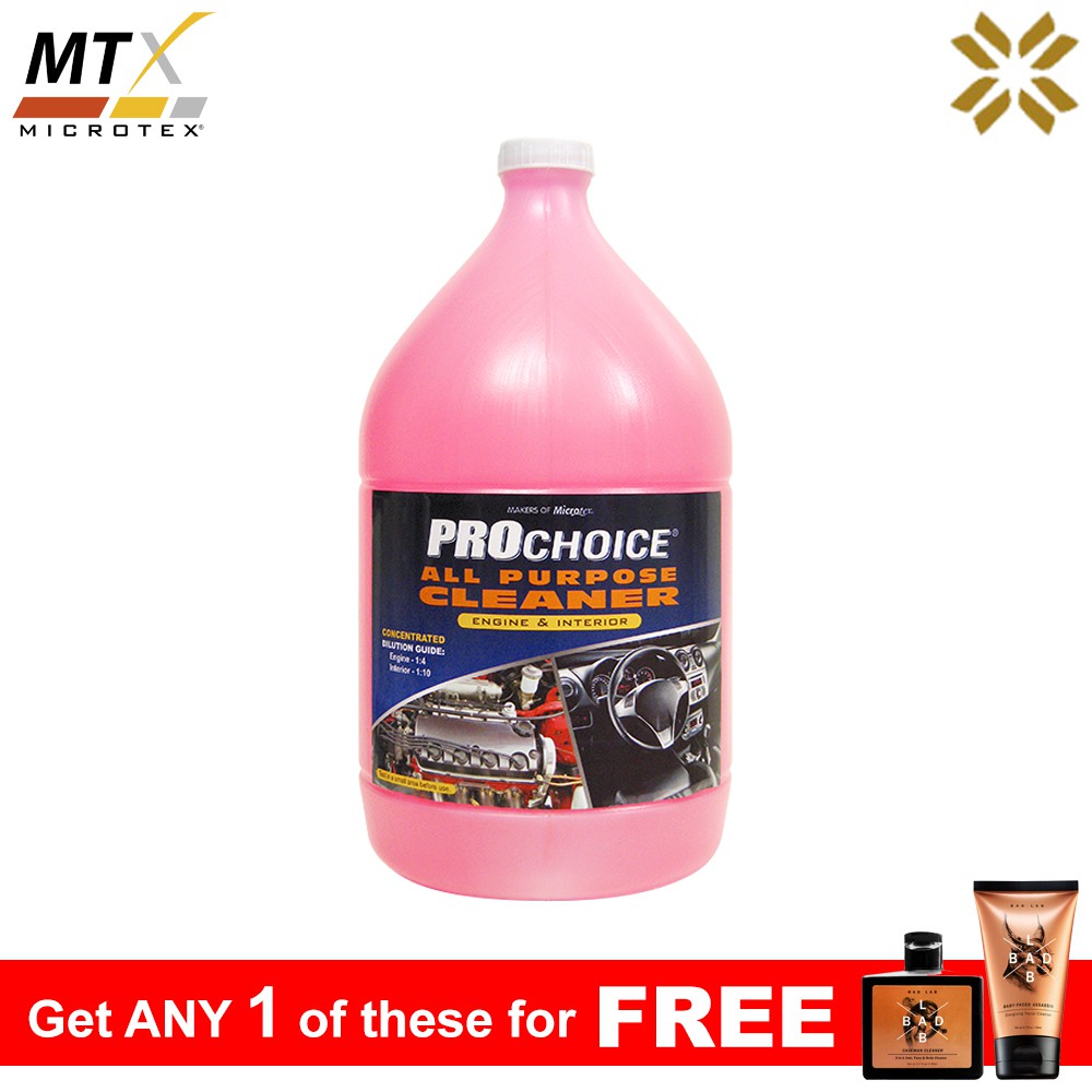 Microtex Prochoice All Purpose Cleaner 1Gal (MTX Car Care) | Shopee ...