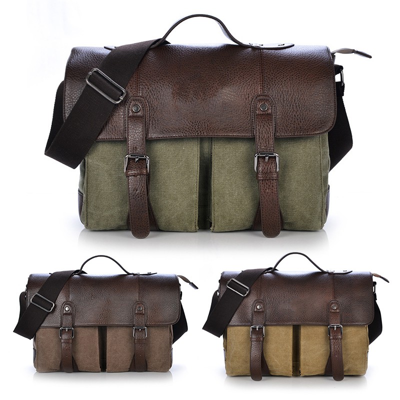 canvas briefcase mens