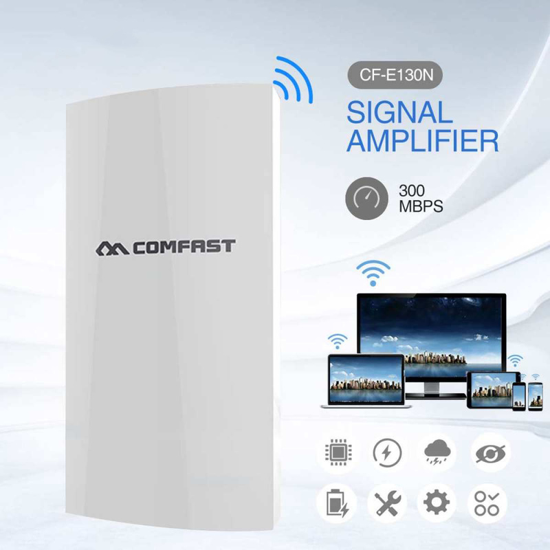 Comfast Cf E130n 1km 300mbps 2 4ghz Panlabas Na Mini Wireless Ap Tulay Wifi Cpe Access Point 5dbi Wi Fi Antena Nanostation Cpe Shopee Philippines