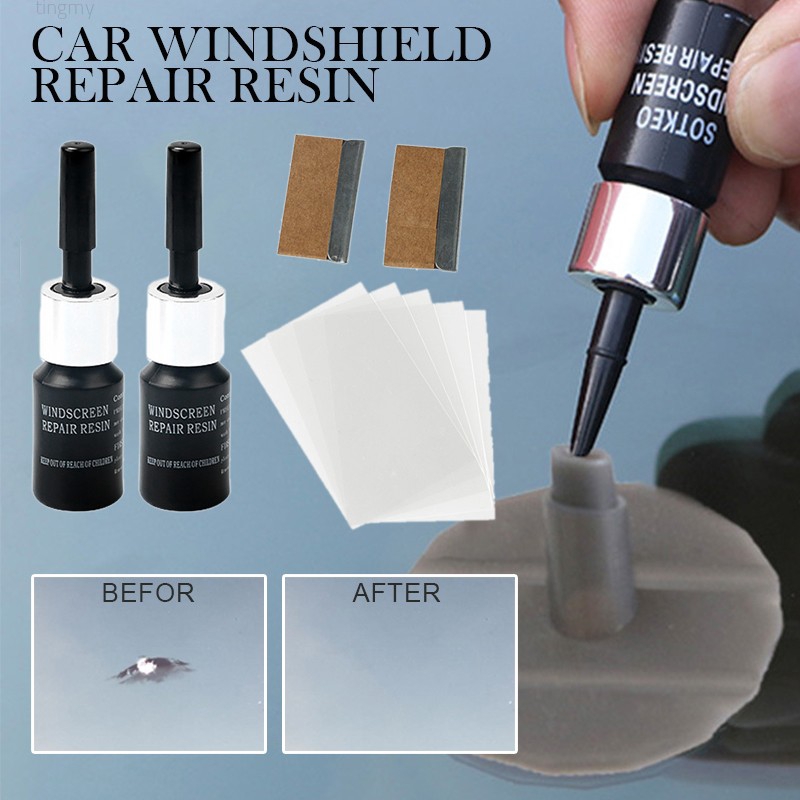 Car Auto Windshield Windscreen Window Glass Repair Resin Glue Glass DIY Tool Kit Shopee