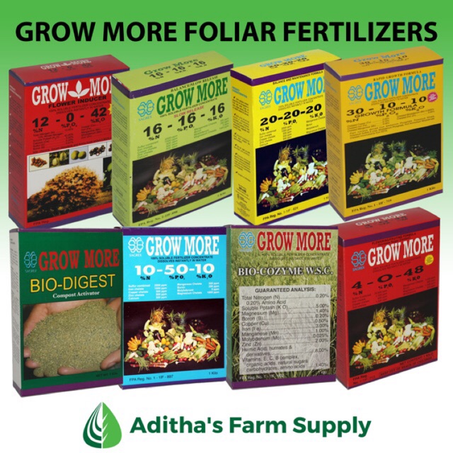 1 kg Soluble Foliar Fertilizer Grow More Shopee Philippines