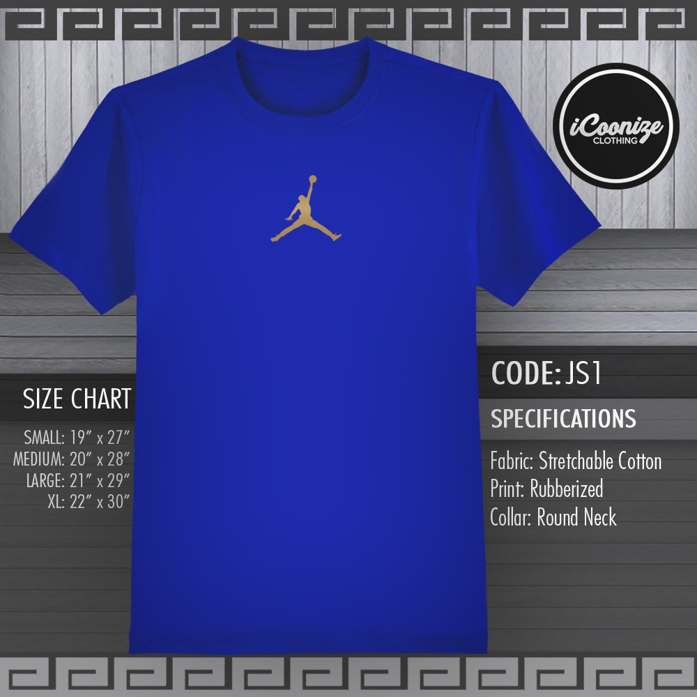 blue jordan t shirt