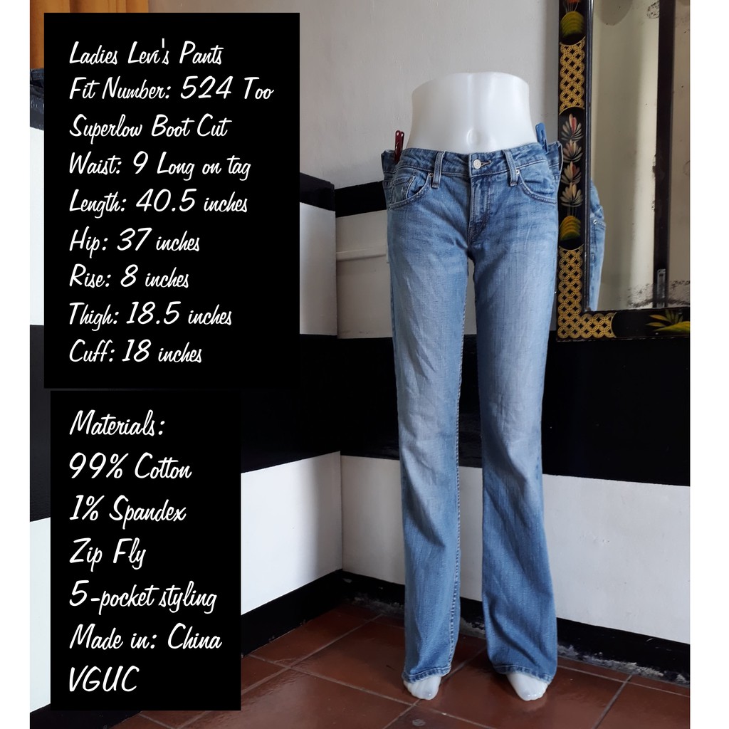 levi's 524 bootcut size 9
